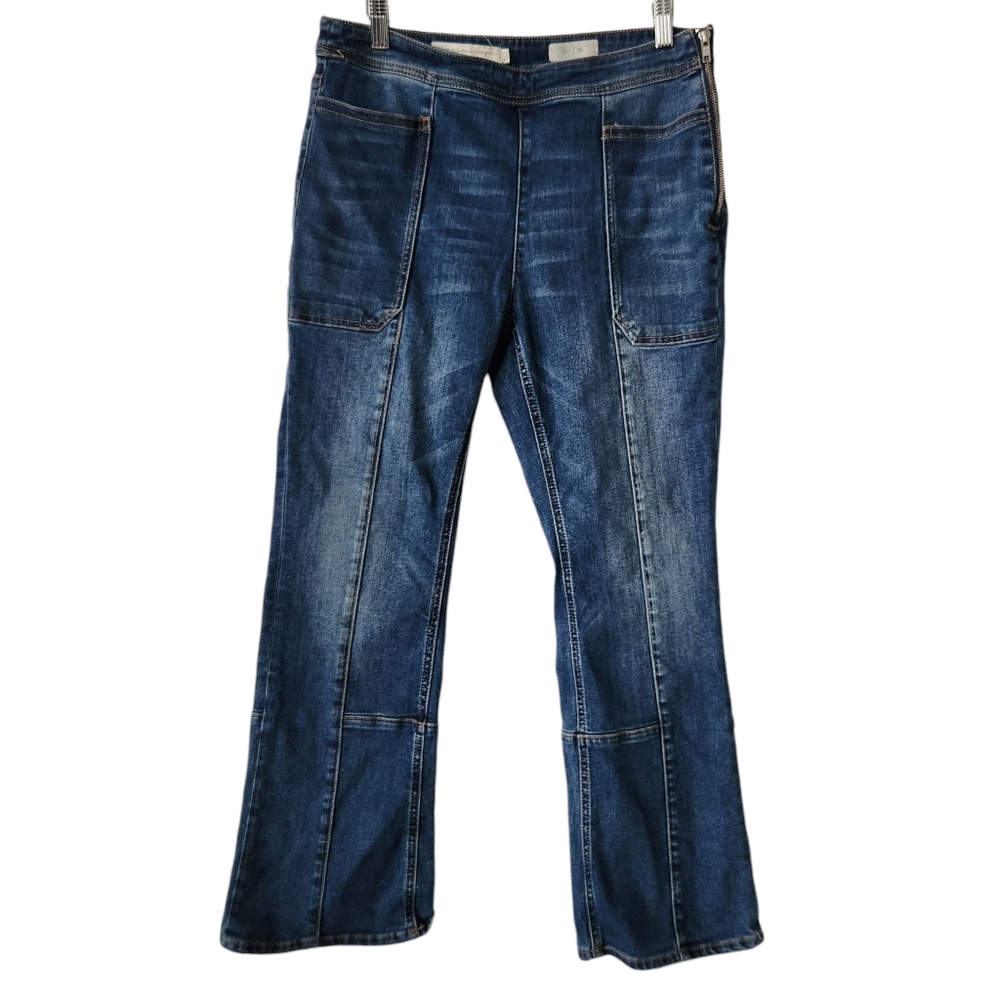 Pilcro Anthropologie Size 30 Utility High Rise Cropped Bootcut Jeans